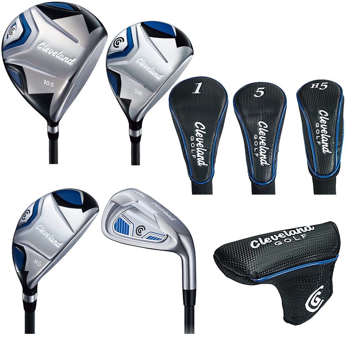 TaylorMade & クリーブランド メンズゴルフクラブセット 14本(S)-