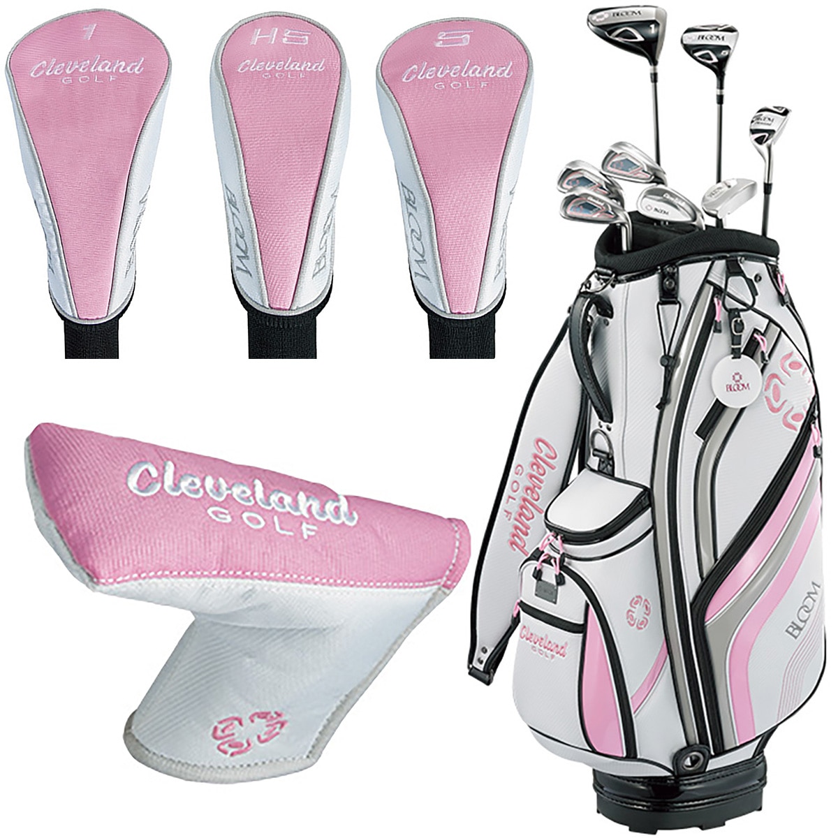 BLOOM PACKAGE クラブセット(8本セット) キャディバッグ付き レディス(クラブセット（単品）)|Cleveland  Golf(クリーブランド)の通販 - GDOゴルフショップ(0000684894)