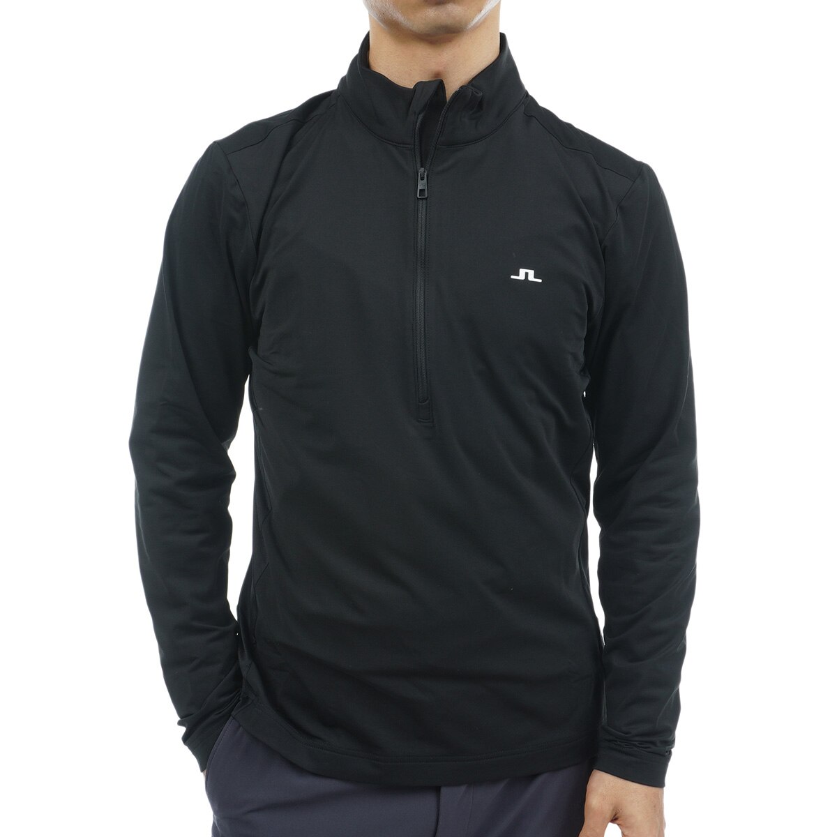 オシャレ J.LINDEBERG ストレッチ ハーフジップ シャツ J.LINDEBERG J.リンドバーグ 長袖ハーフジップシャツ メンズ