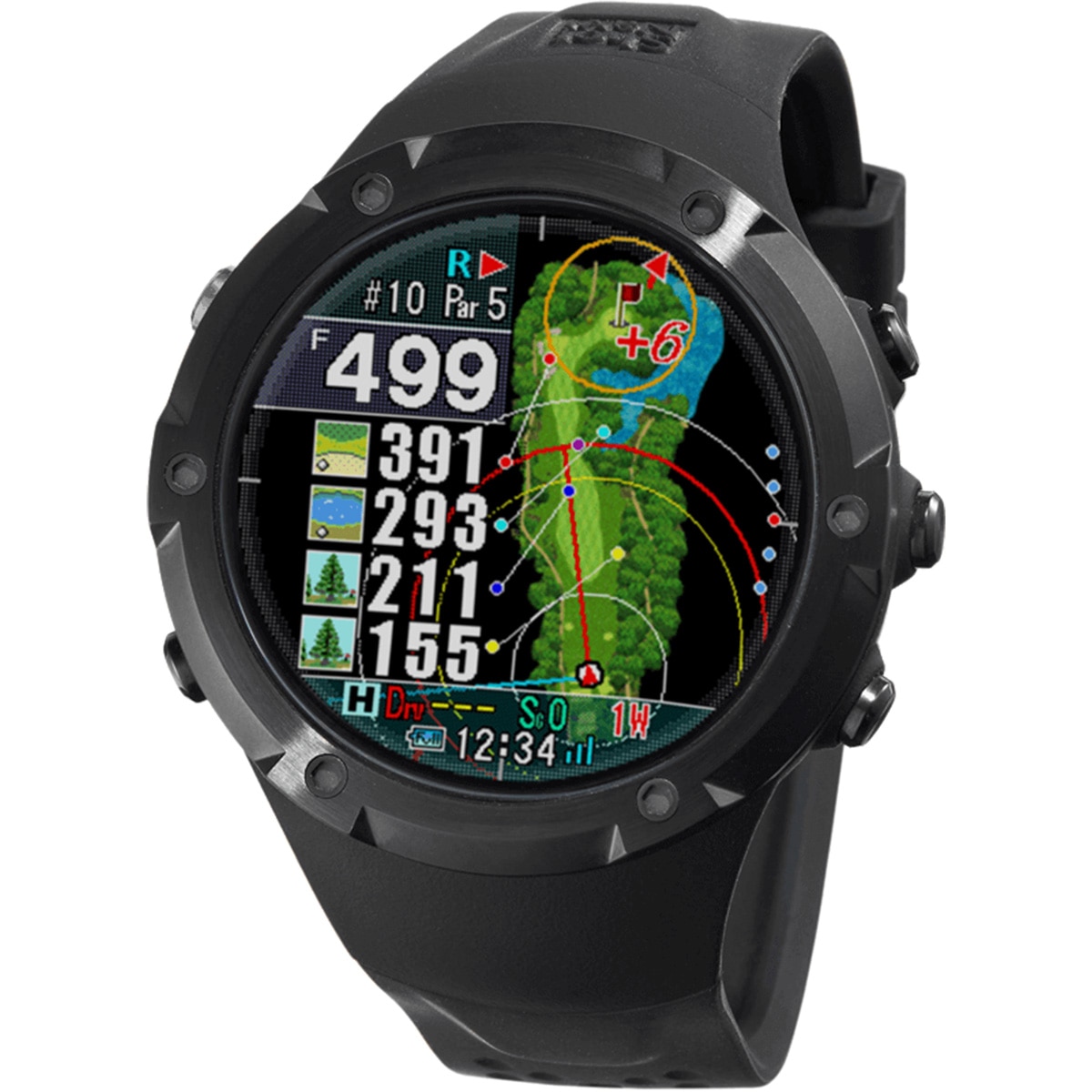 ゴルフ　飛距離　腕時計　Shot Navi W1 Evolve(ショットナビ) Amazon | Shot Navi W1 Evolve(ショットナビ) ネイビー×シルバー