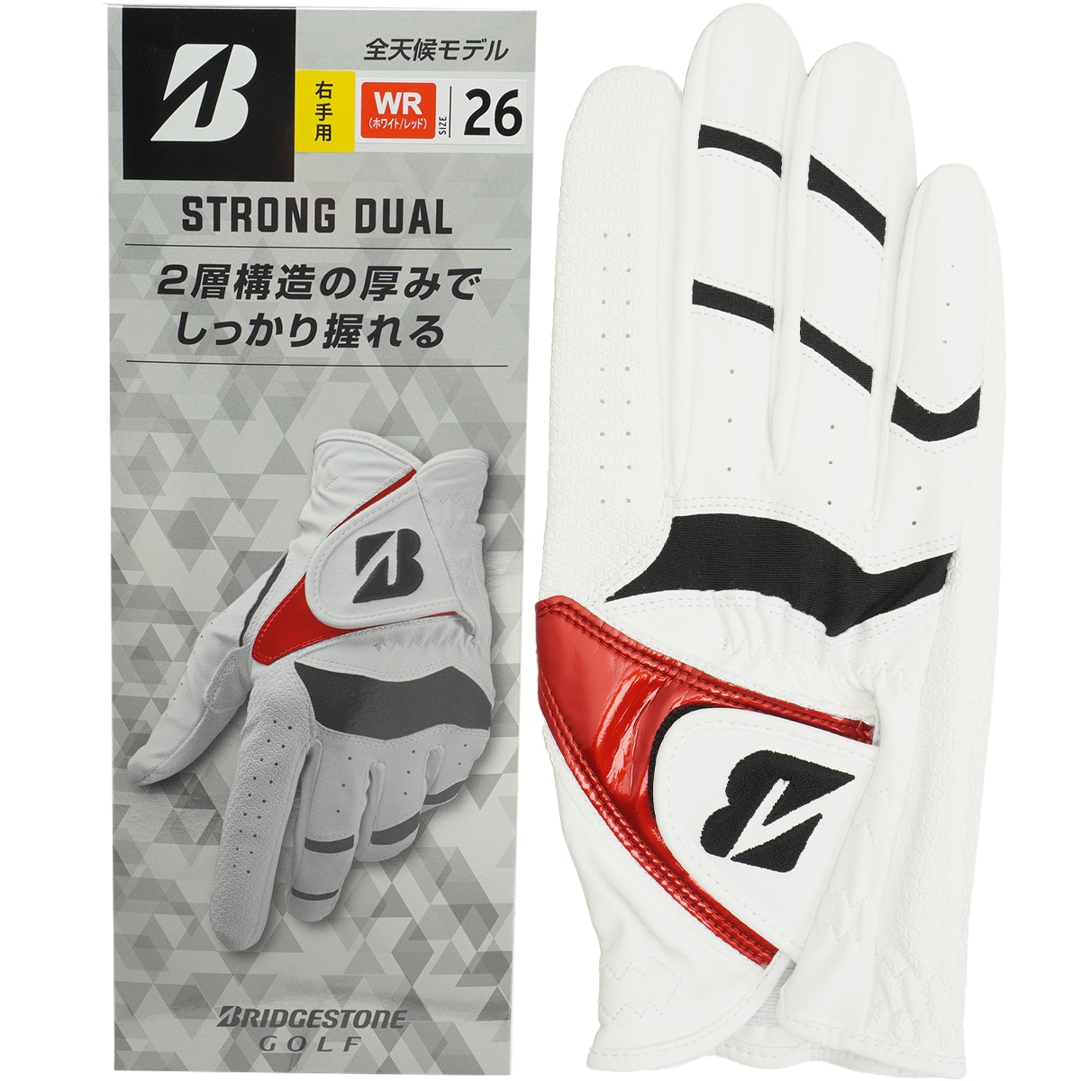 STRONG DUAL グローブ レフティ レフティ(【男性】グローブ)|BRIDGESTONE GOLF(ブリヂストン) GLG21Rの通販 -  GDOゴルフショップ(0000686145)