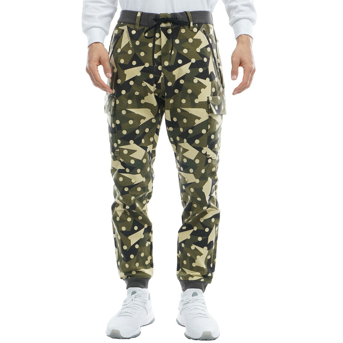 4 パーリーゲイツ カモドット柄 ストレッチ ラグウォーム ジョガーパンツ セール・アウトレット】ラグウォーム カモドット柄パンツ(ロングパンツ