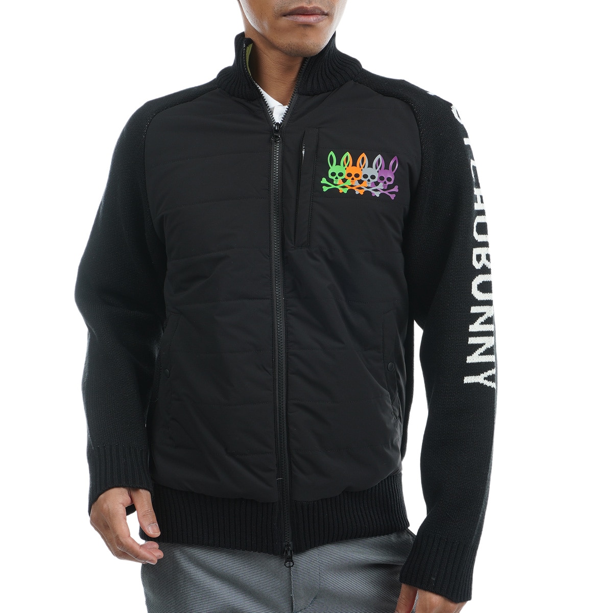 Psycho Bunny パディング ニットブルゾン