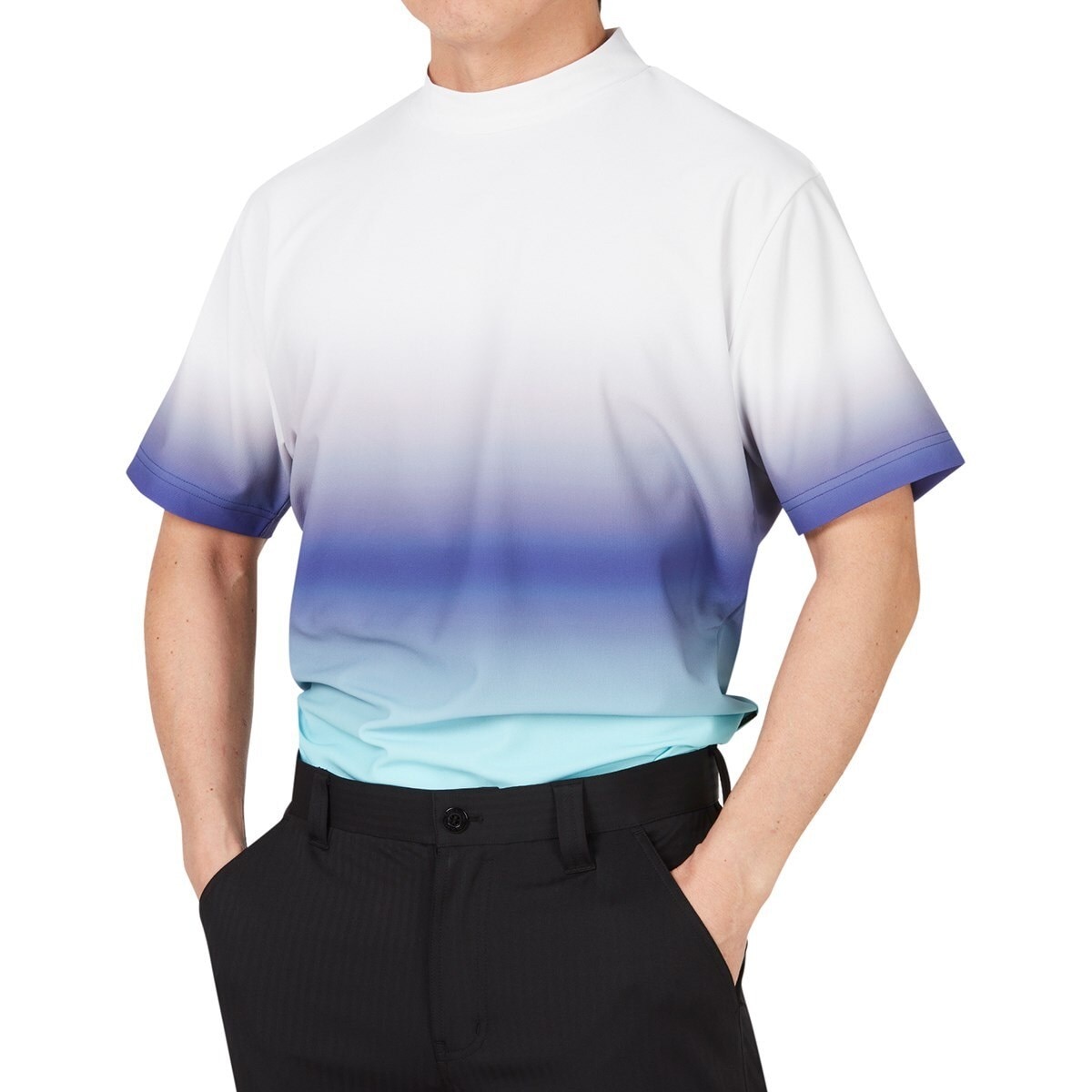 鹿の子素材半袖モックネックシャツ(半袖シャツ・ポロシャツ)|GDO