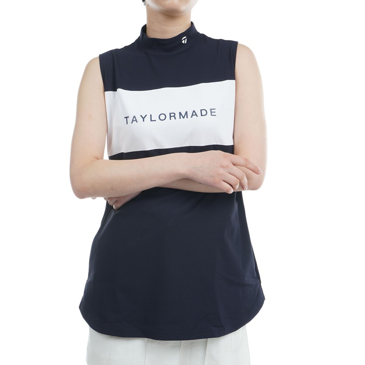 カラーブロック チュニック ストレッチ モックネックノースリーブシャツ レディス(半袖シャツ・ポロシャツ)|Taylor Made(テーラーメイド)  TJ225の通販 GDOゴルフショップ(0000691804)