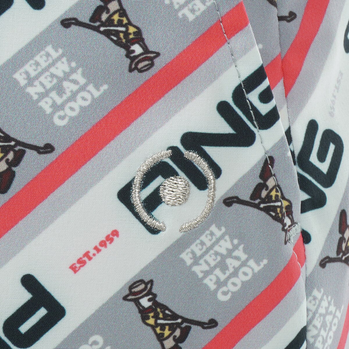 ○★新品未使用　PING（ピン）　バイアスロゴ　スカート　S　ブラック セール・アウトレット】バイアスロゴジャカード ストレッチ