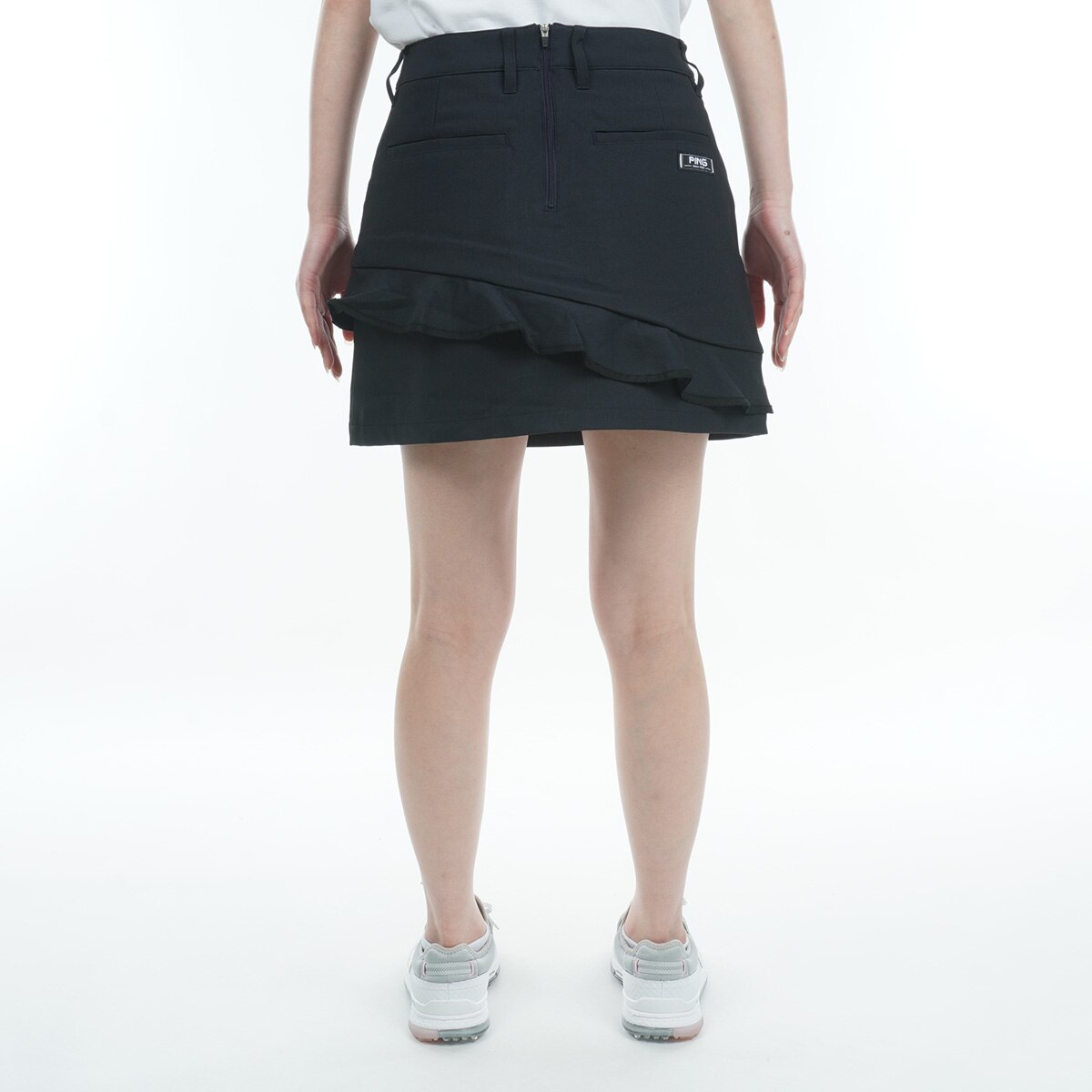 セール・アウトレット】ストレッチツイル フリルスカート レディス