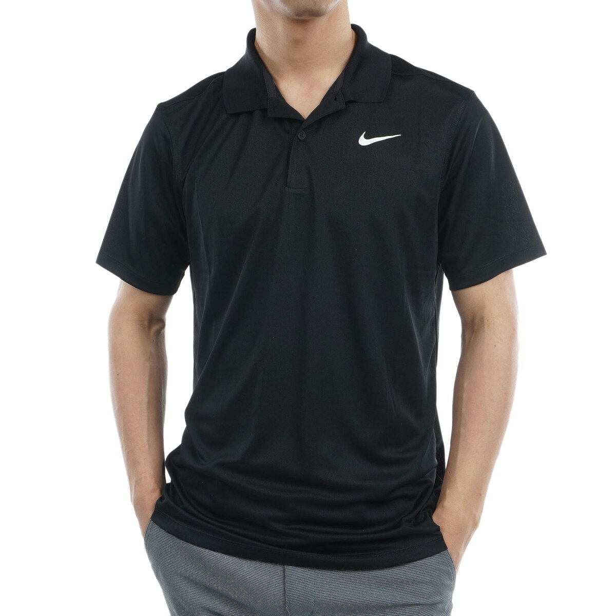NIKE golf ナイキ ゴルフ ポロシャツ shirt 襟付シャツ 黒L