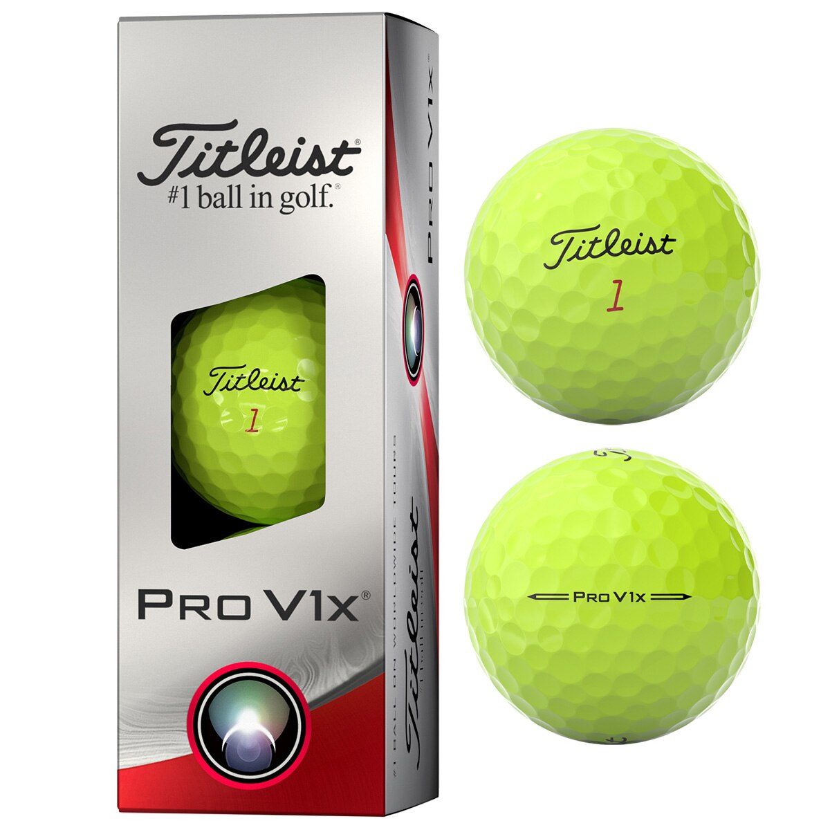 PRO V1X ボール 1スリーブ（3球入り）(ゴルフボール)