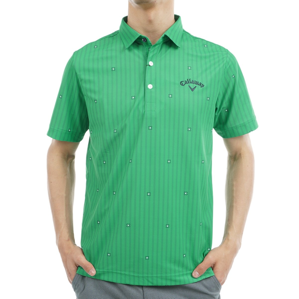 ストライプフラワープリントコンパクト鹿の子 半袖ポロシャツ(半袖シャツ・ポロシャツ)|Callaway Golf(キャロウェイゴルフ)  C23134111の通販 GDOゴルフショップ(0000692730)