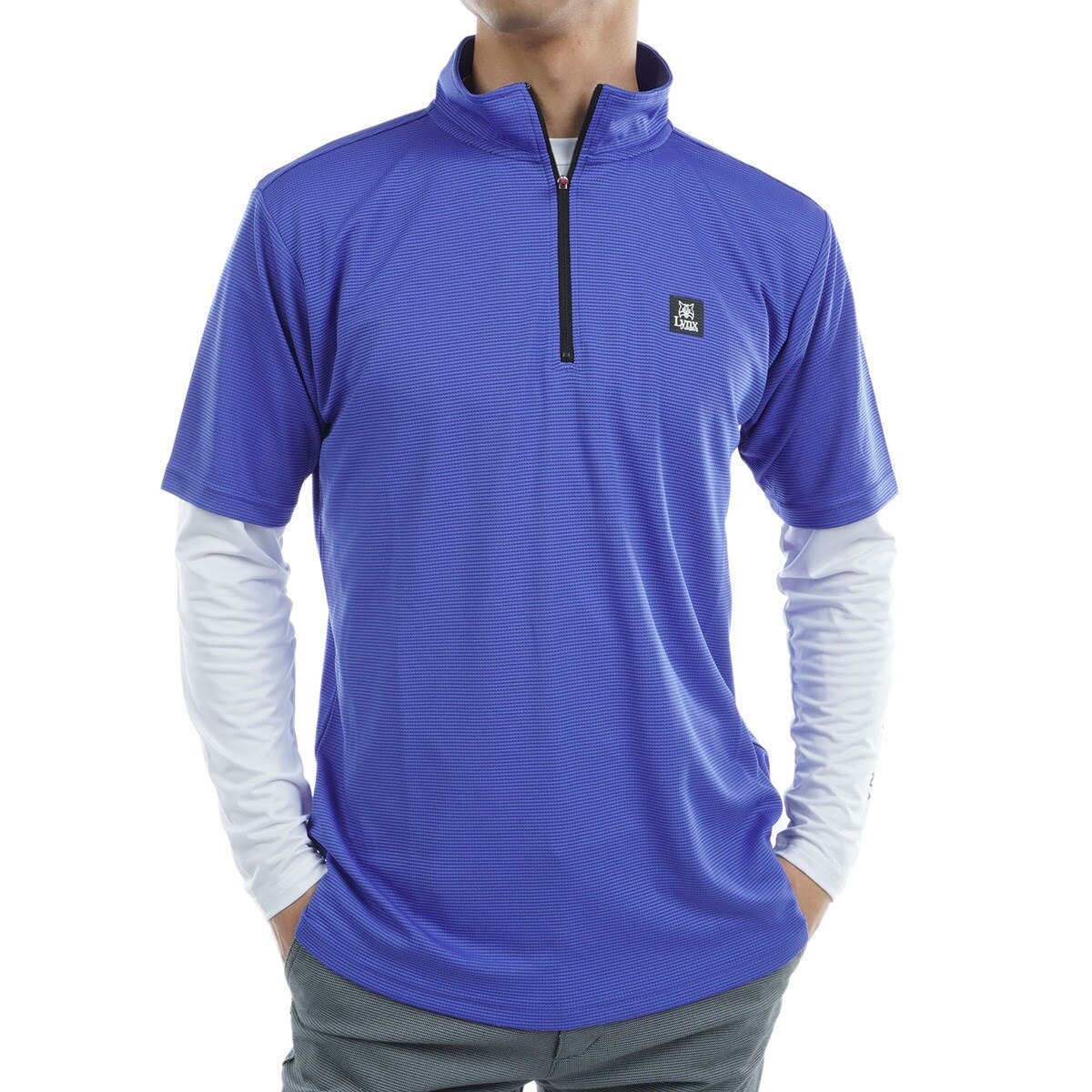 アドミラルゴルフ 半袖 ポロシャツ モノグラムプリント メンズ ADMA315 ゴルフウェア