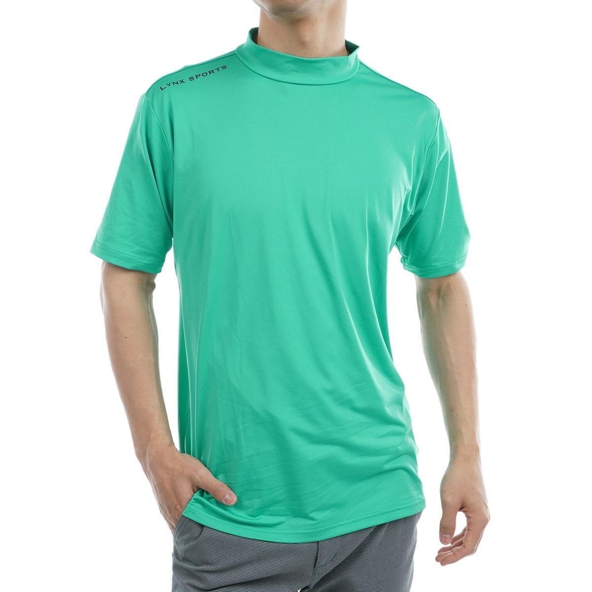 ストレッチ ロゴプリント モックネック半袖シャツ(半袖シャツ・ポロシャツ)|Lynx SPORTS(リンクススポーツ) LXG32201の通販  GDOゴルフショップ(0000693784)
