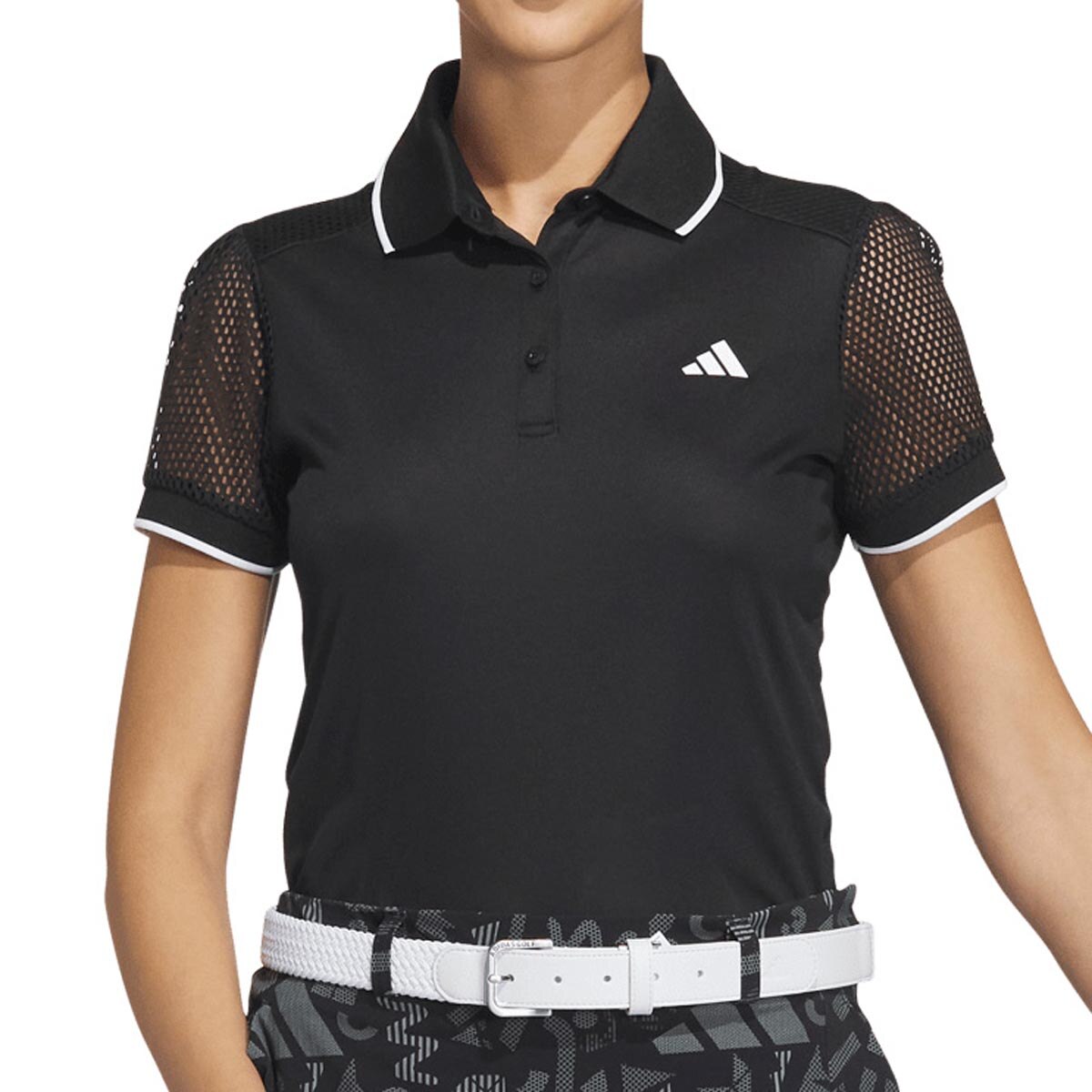 セール】ファブリックミックス 半袖ポロシャツ【adidas Golf
