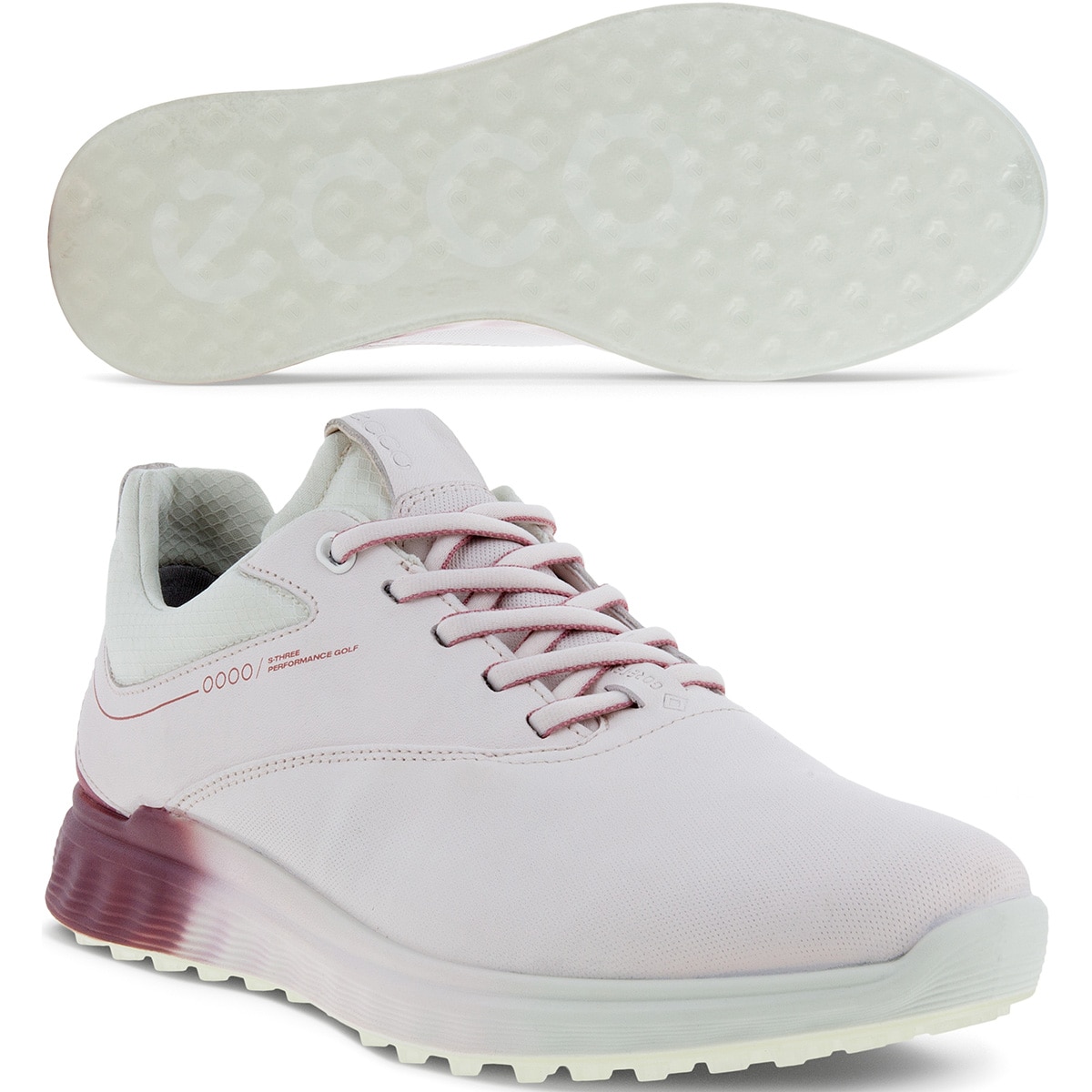 エコー　S-Three シューズ レディス24cm ECCO Golf S Three ウィメンズ レザーGore-Texゴルフシューズ