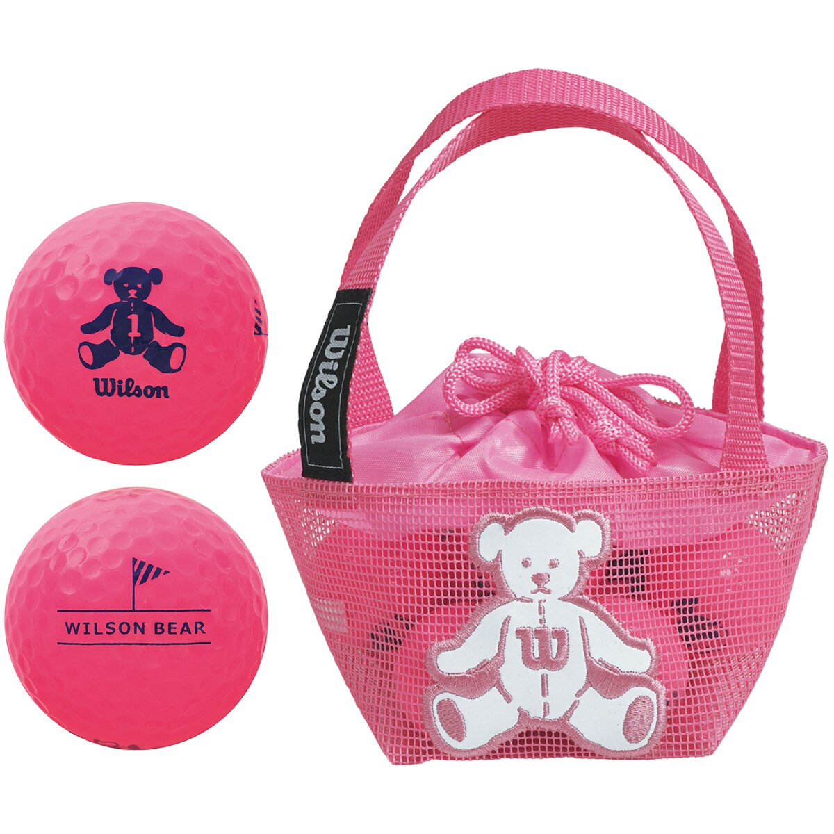 ♦️即完売・貴重商品‼️♦️ Golfickers 初期型　メッシュボールケース BEAR4 ボール ネットケースタイプ 8個入り レディス(ボール