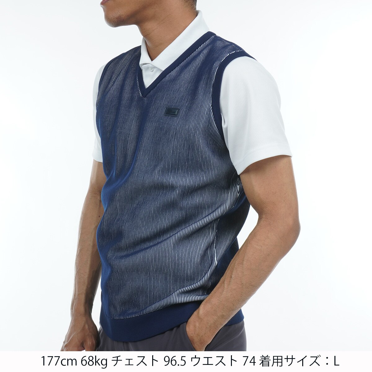ストレッチ Vネック ニットベスト(ベスト)|TITLEIST(タイトリスト