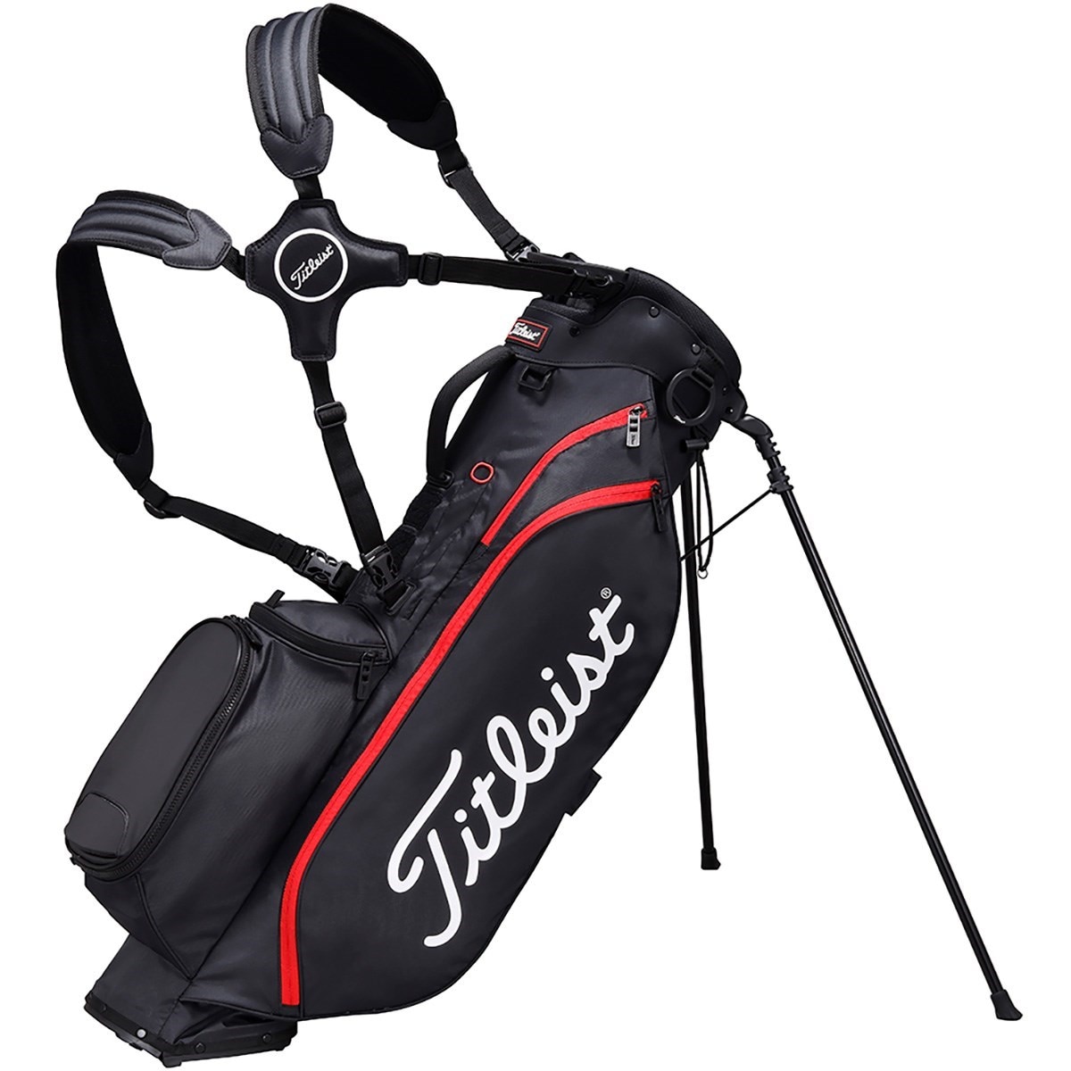 タイトリスト ブラック 軽量 スタンド付 フード有り Titleist - バッグ