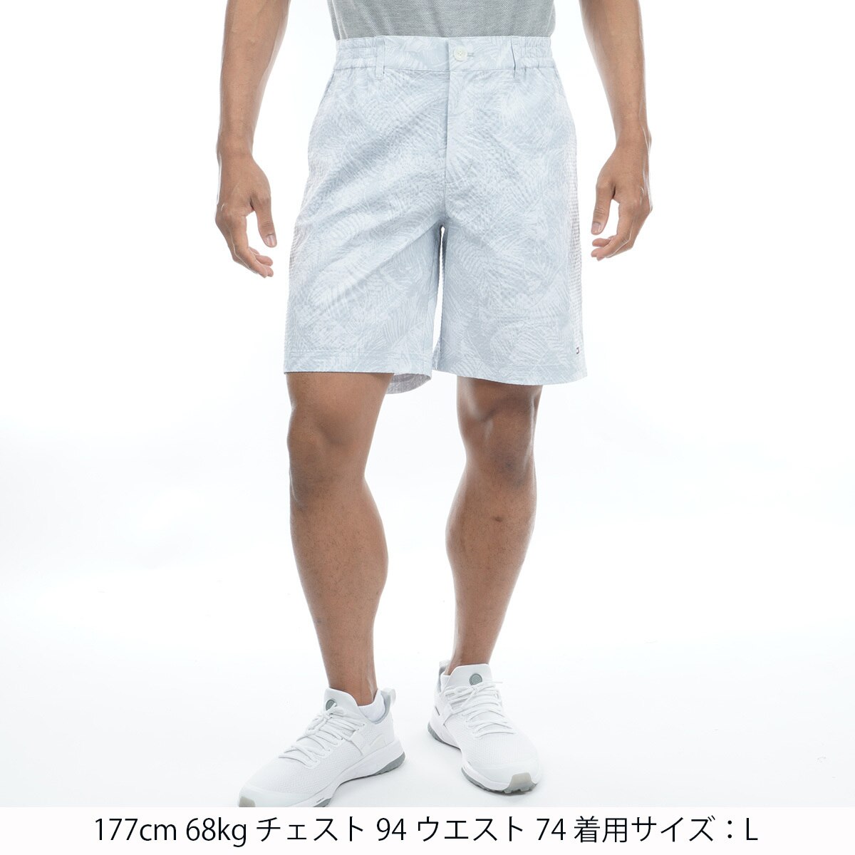   GOLF トミーヒルフィガーゴルフ　ハーフパンツ トミーヒルフィガーゴルフ ハーフパンツ 白 サイドトリコロール