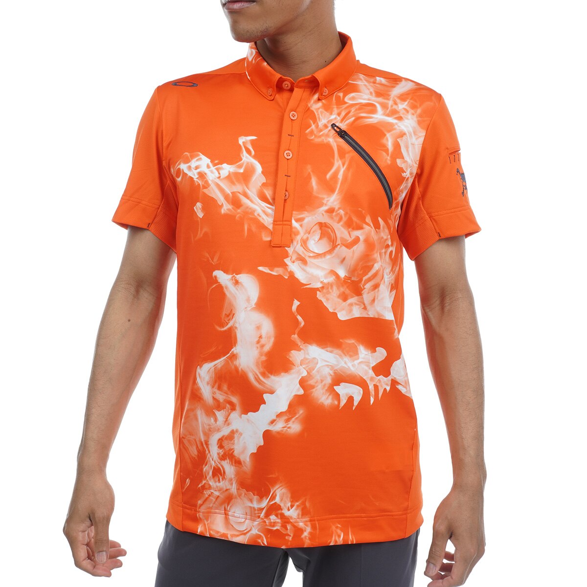 OAKLEY GOLF SKULL BURN UP オークリー ポロシャツ オークリー OAKLEY