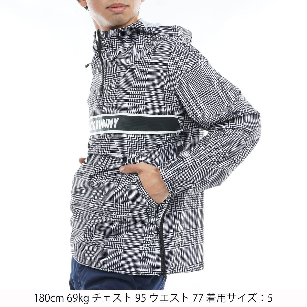 タグ付き ジャックバニー ゴルフジャケット ブルゾン ダブルジップ 撥水 L セール・アウトレット】タフタ ブルゾン(アウター(ブルゾン