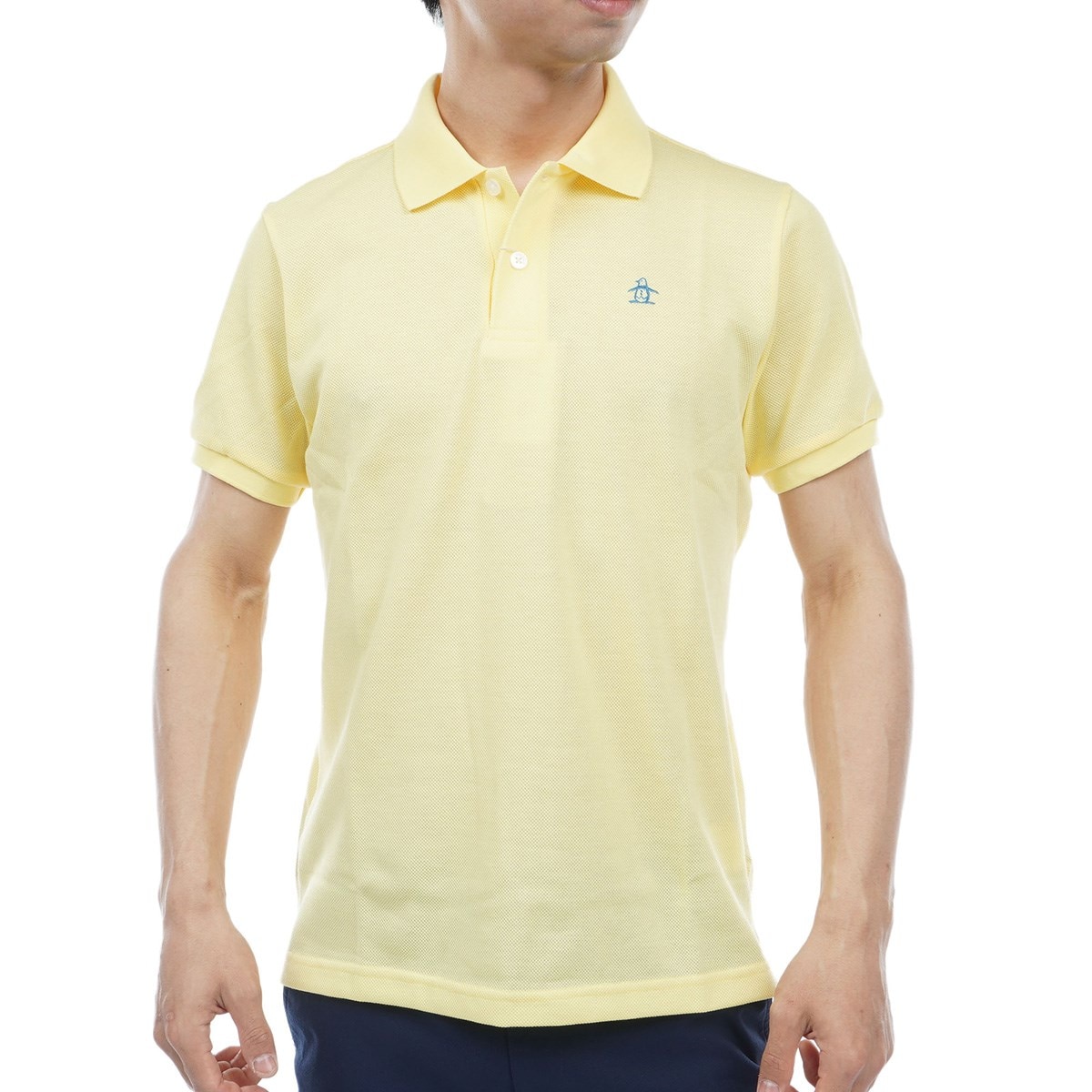 マンシングウェア　ゴルフウェア　ビッグロゴ切替半袖シャツ  LLサイズ