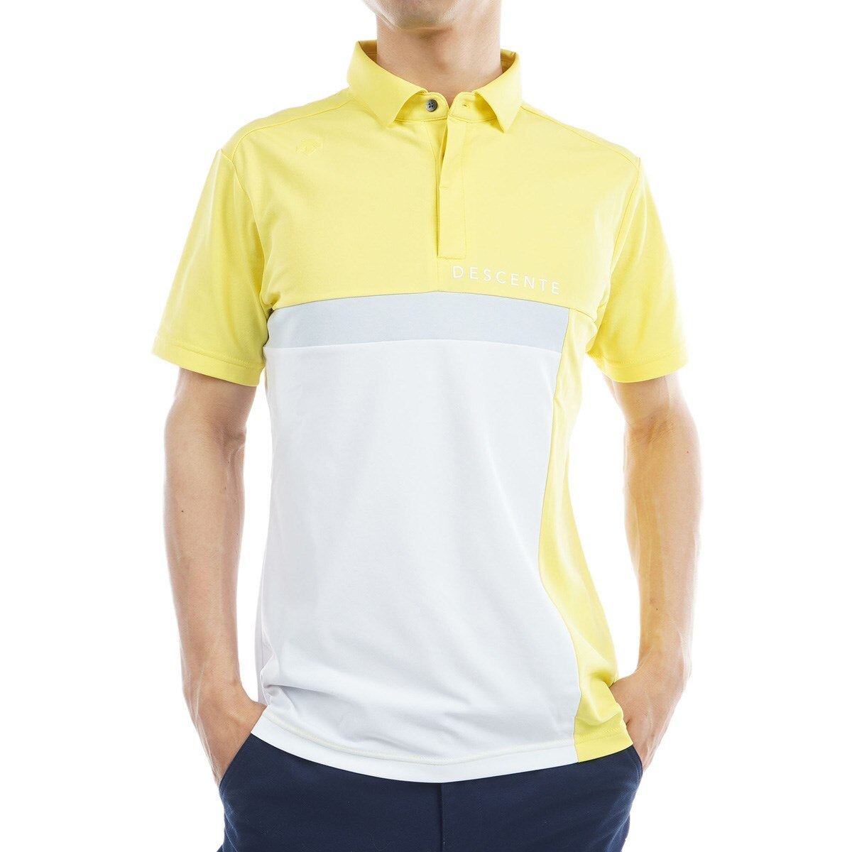 デサント ゴルフ スポーツ ハーフジップ ウェア ポロシャツ Oサイズ
