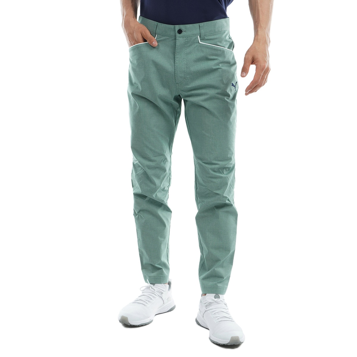 新品 PUMA プーマ ゴルフウェア メンズ パンツ Sサイズ 無地 ブラック