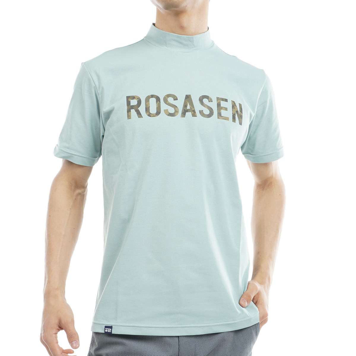 ラスト1点！ ROSASEN ゴルフ ウェア モックネック 半袖 シャツ