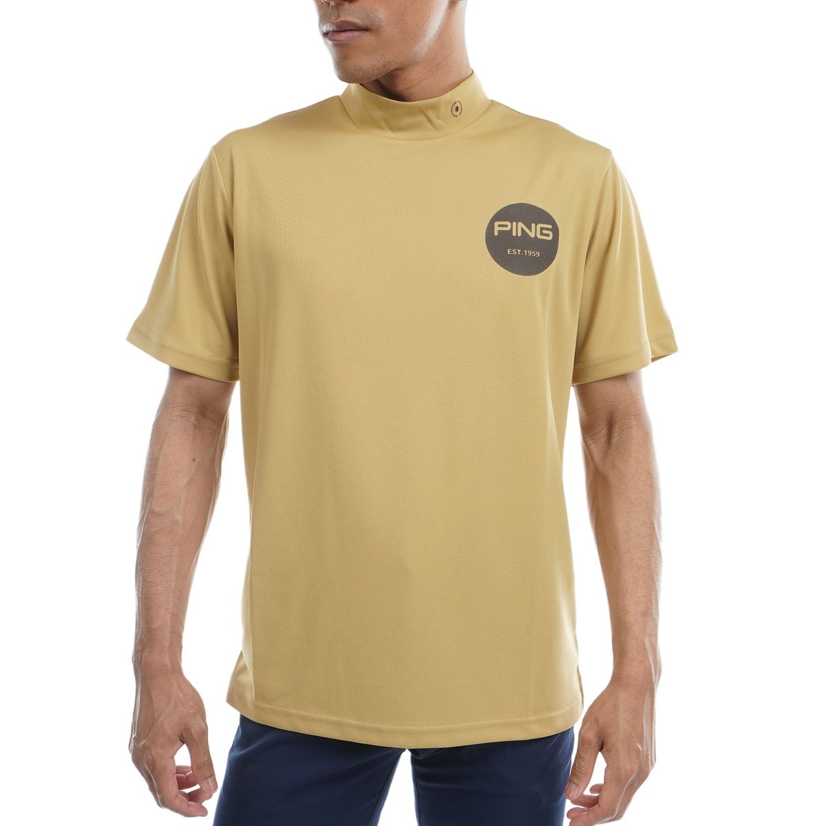 セール・アウトレット】グラフィックハイネック半袖シャツ(半袖シャツ
