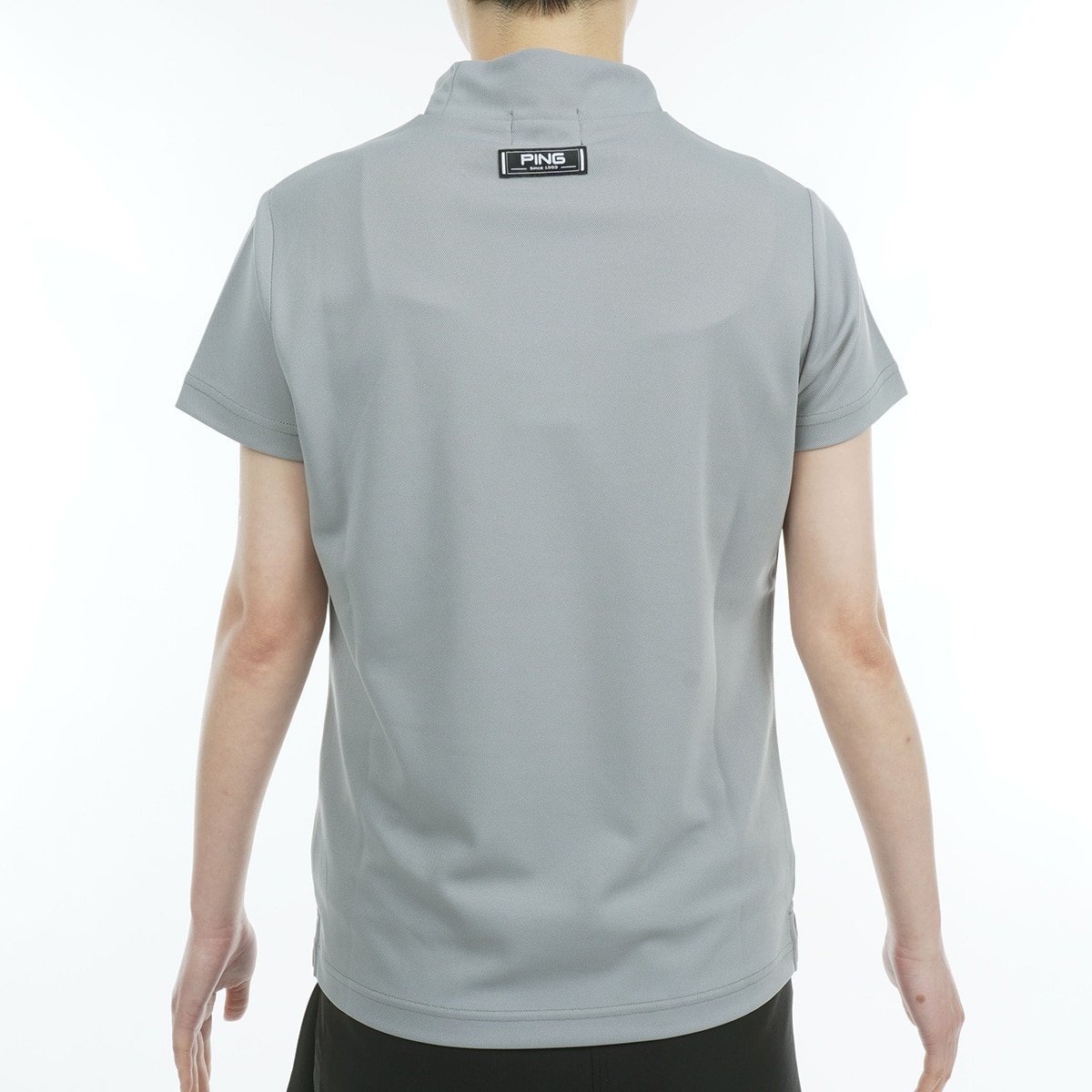 セール・アウトレット】グラフィックハイネック半袖シャツ レディス