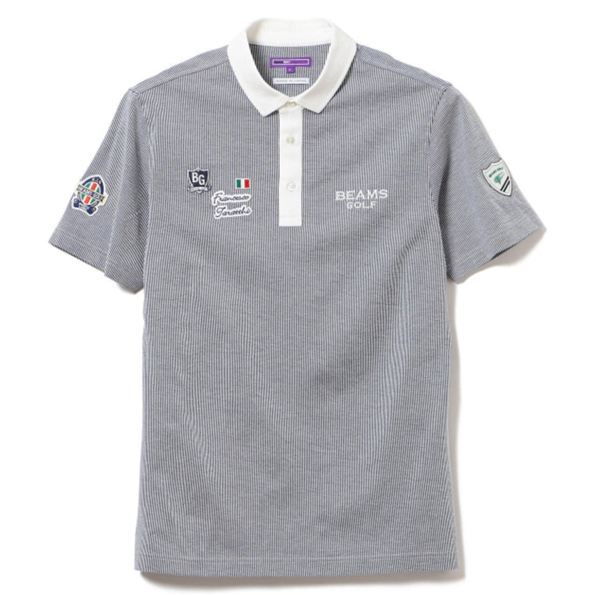 BEAMS GOLF PURPLE LABEL タラッティ ピケサッカー ニットポロシャツ 