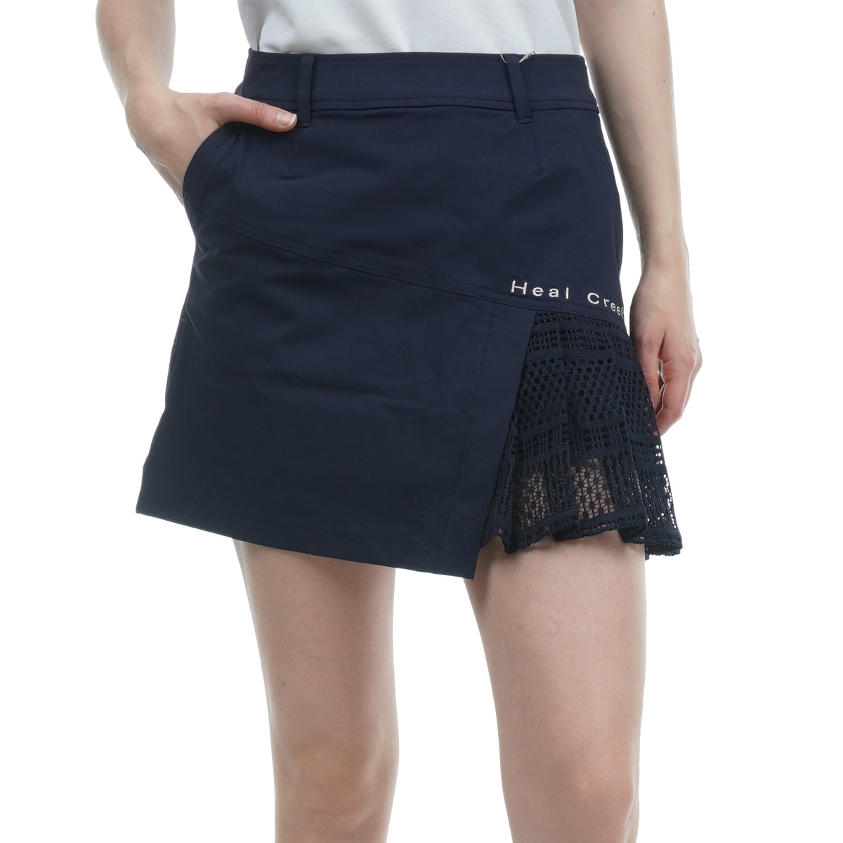 セール・アウトレット】ナイロンストレッチ×ジオメトリックレース