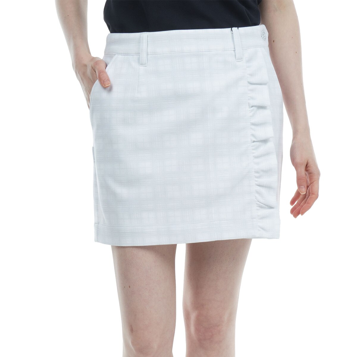 セール・アウトレット】TEXBRID 格子エンボススカート レディス