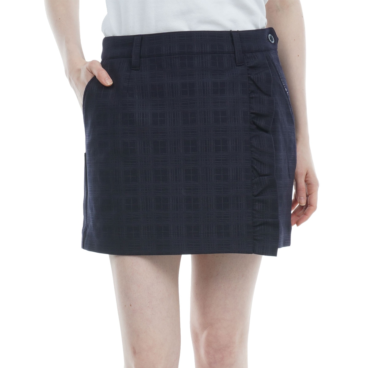 セール・アウトレット】TEXBRID 格子エンボススカート レディス