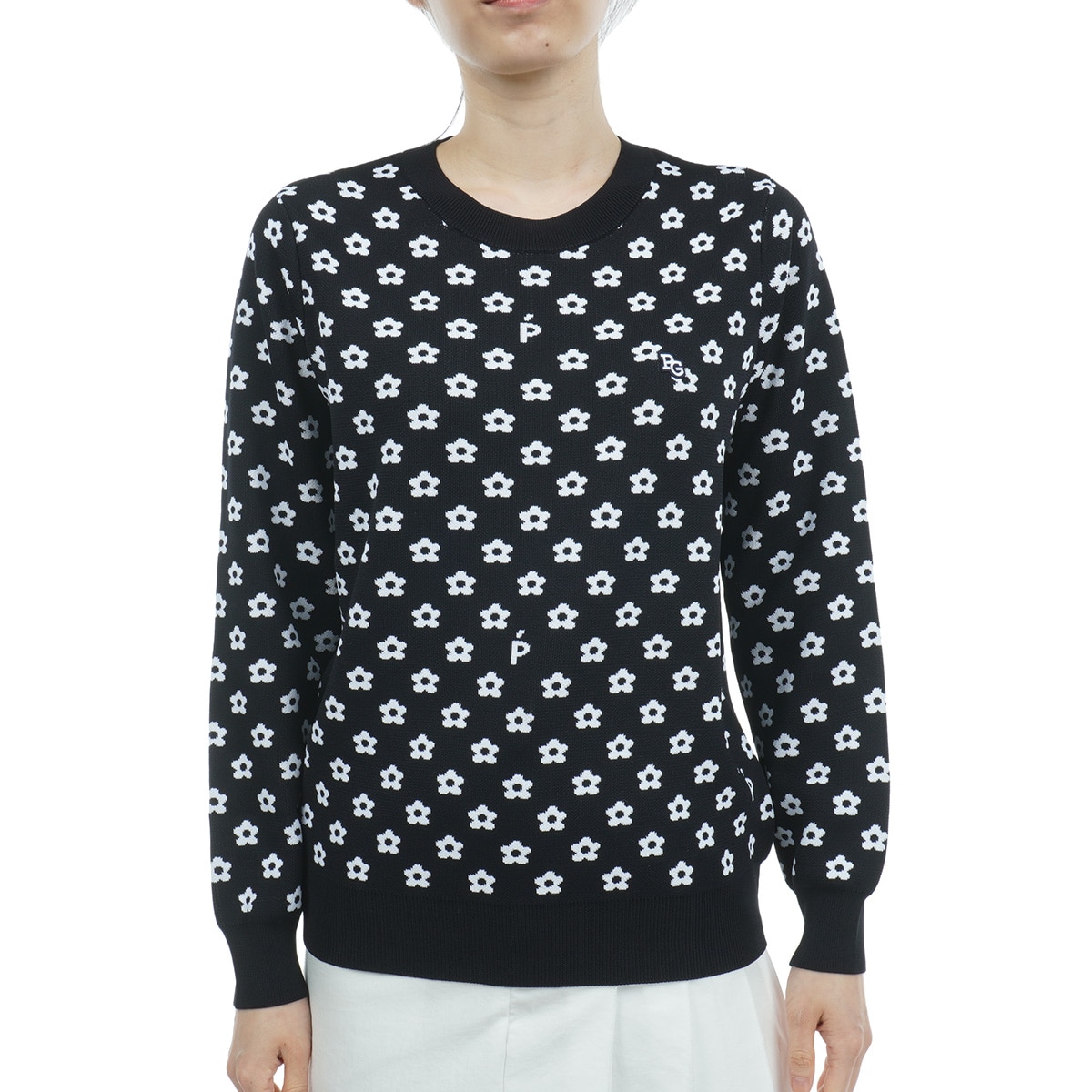 美品　パーリーゲイツ　近年　カシミヤ　蓄熱裏地　ニット　ブラックウォッチ 美品 パーリーゲイツ 近年 カシミヤ 蓄熱裏地 ニット ブラック