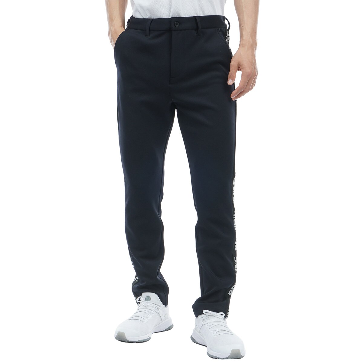 ★ BRIEFING ブリーフィング　ネイビー サイドラインパンツ　M ★ BRIEFING（ブリーフィング）の「【ブリーフィングゴルフ】MENS