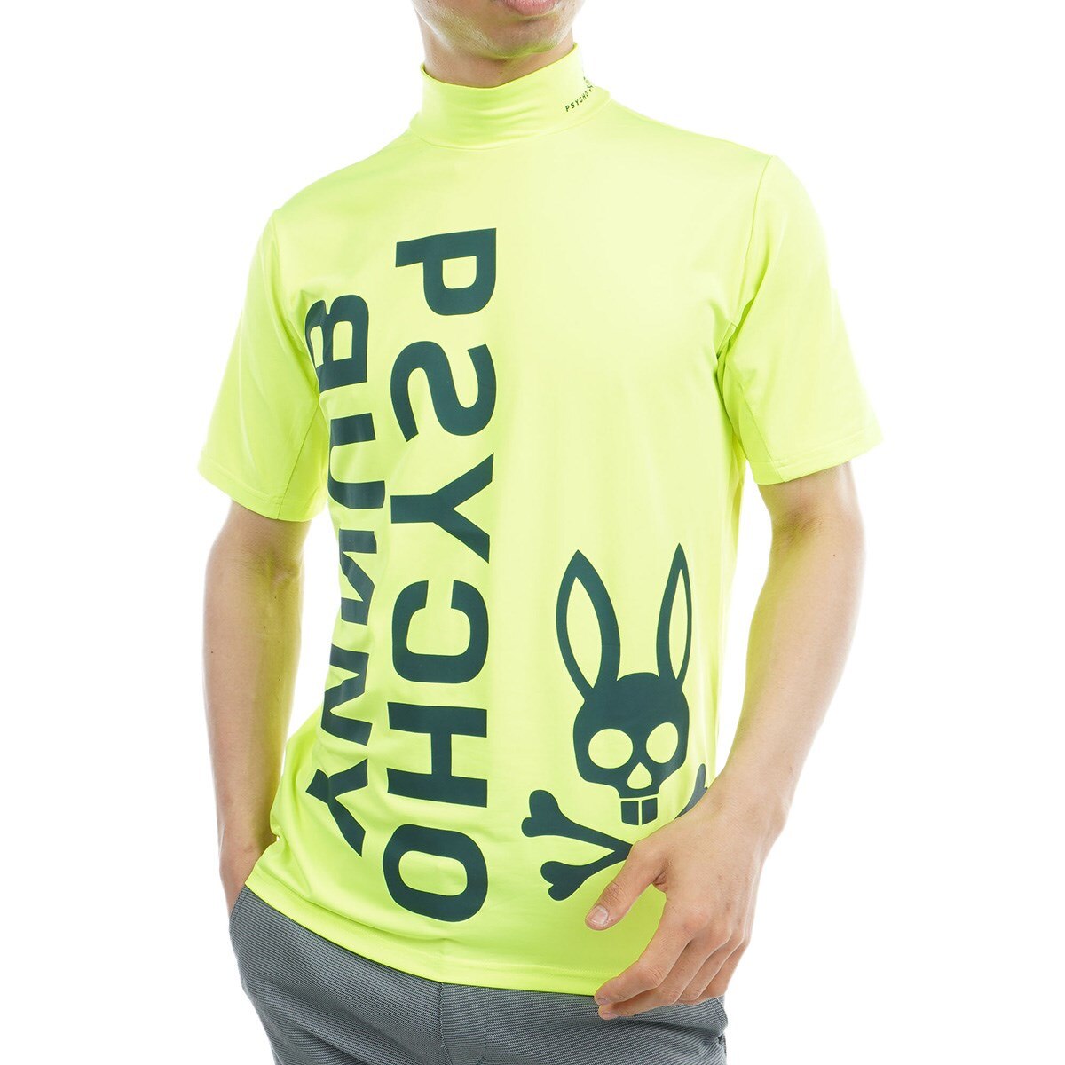 Psycho Bunny サイコバニー メンズ モックネック Tシャツ ゴルフ