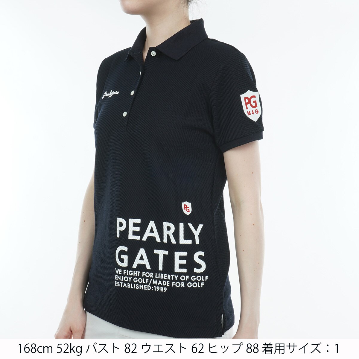 最終価格 極美品 パーリーゲイツ ハニカムリバー 半袖ポロシャツ デイジー柄 セール・アウトレット】ハニカムリバー 半袖ポロシャツ レディス