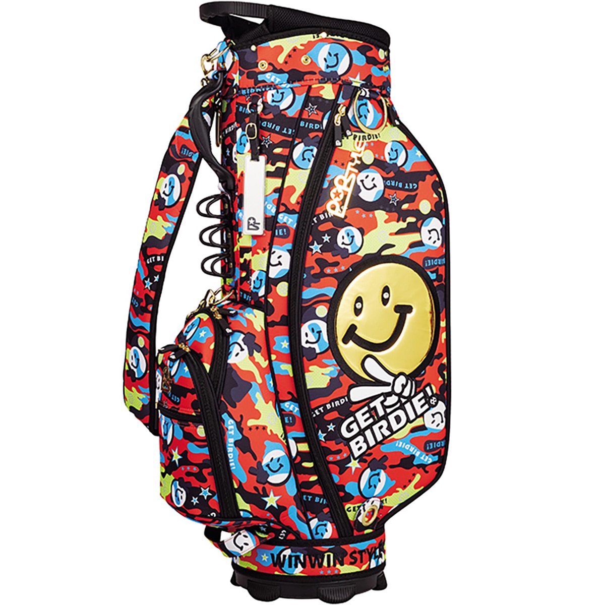GET BIRDIE！カモ マルチカラー キャディバッグ(【男性