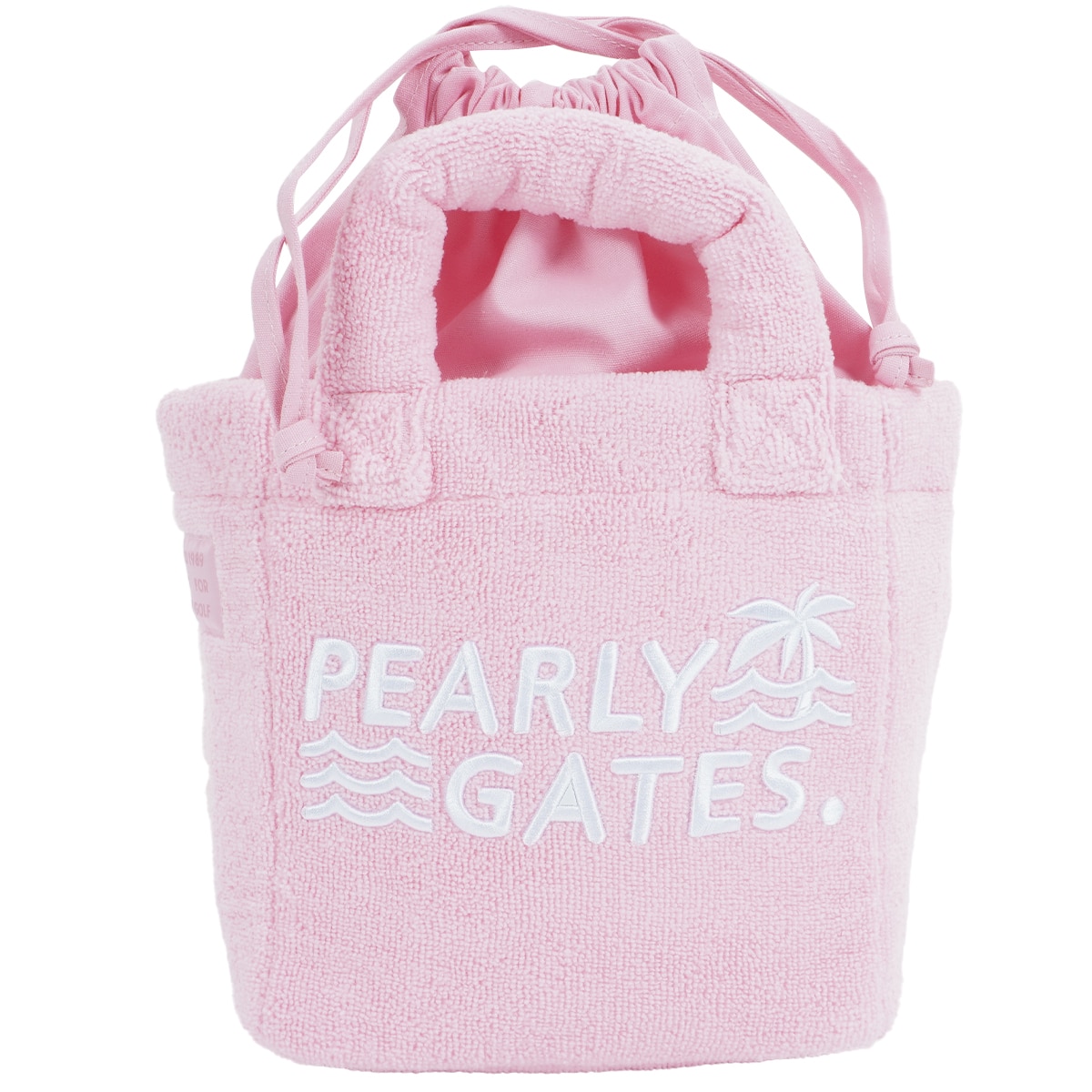 パーリーゲイツPEARLY GATES ピンク カートバッグ　パイル地 PEARLY GATES パーリーゲイツ カートバッグ ピンク系 ランク：B
