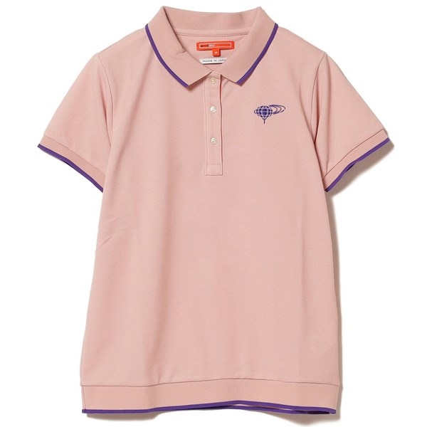 BEAMS GOLF ORANGE LABEL エンボスロゴ ポロシャツ レディス(半袖 