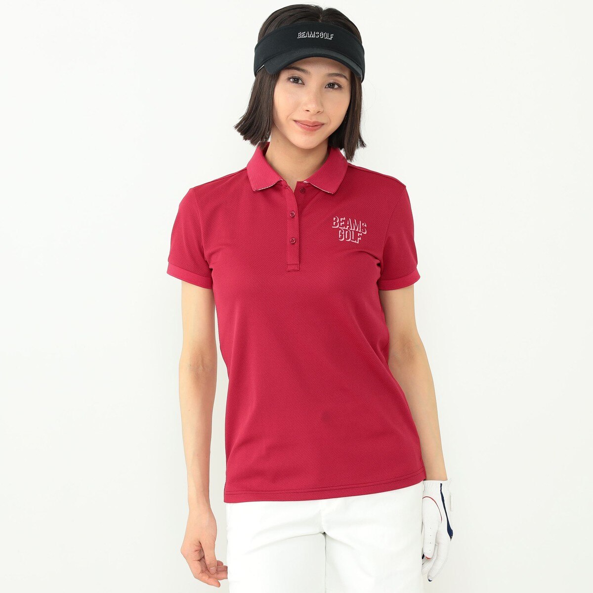 BEAMS GOLF ORANGE LABEL 襟裏 ロゴ ポロシャツ 2023SS レディス(半袖