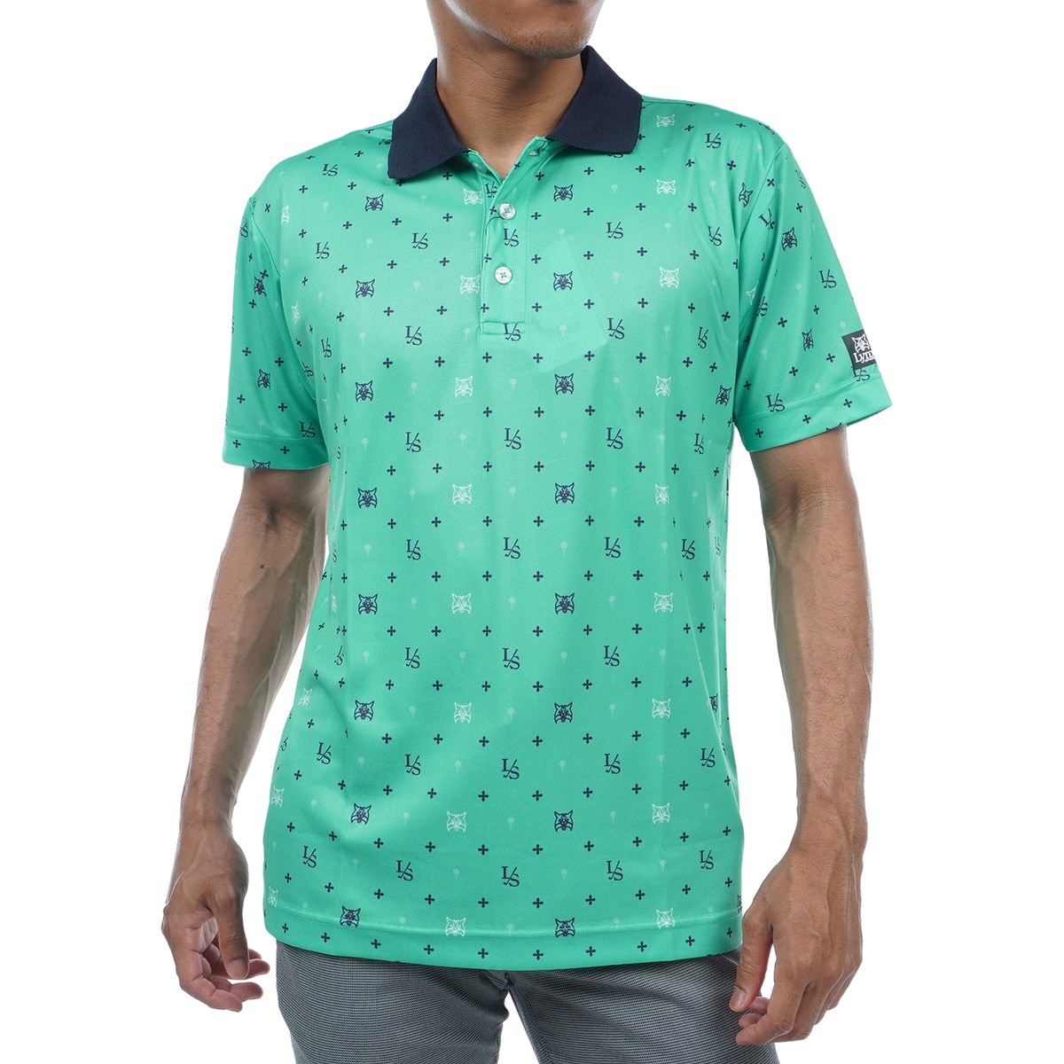 クレストモチーフプリント 半袖ポロシャツ(半袖シャツ・ポロシャツ)|Lynx SPORTS(リンクススポーツ) LXG32108の通販 GDOゴルフ ショップ(0000706297)