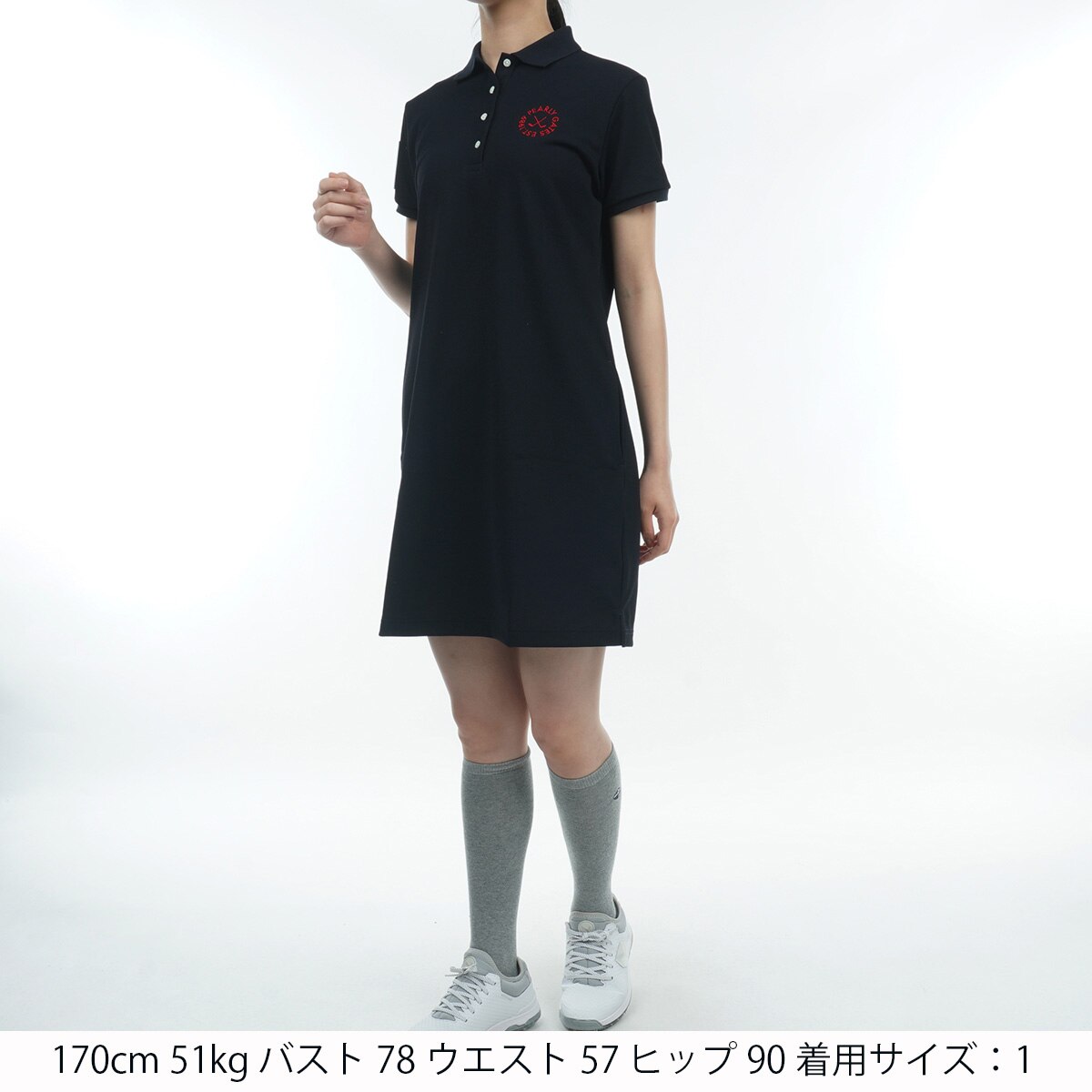 未使用☆パーリーゲイツ　鹿の子ワンピース　2サイズ 新品 パーリーゲイツ ワンピース サイズ2 - メルカリ