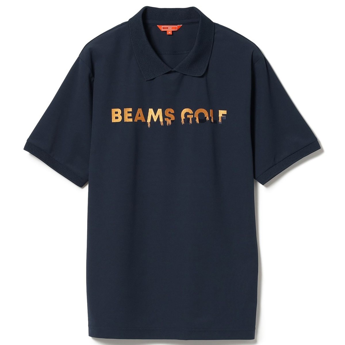 BEAMS GOLF ORANGE LABEL フリンジロゴ 付け襟 ポロシャツ(半袖シャツ