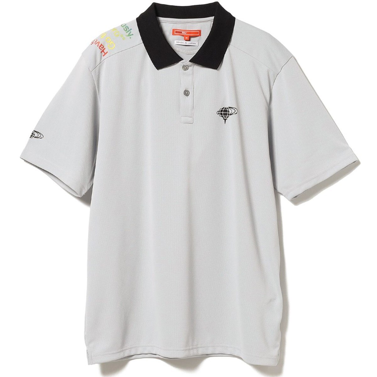 BEAMS GOLF ORANGE LABEL バックメッセージ クレリックポロシャツ -