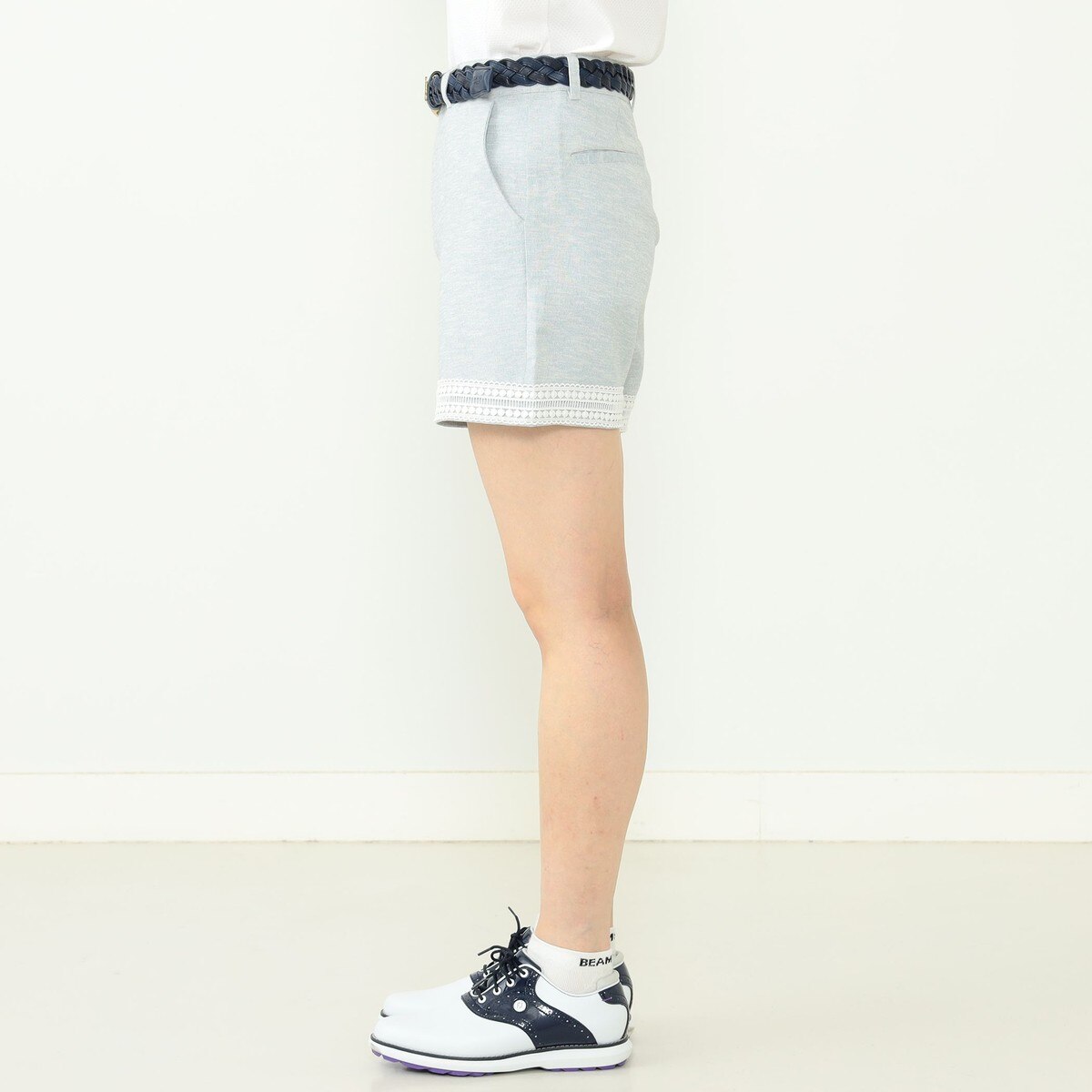 ビームス　ゴルフPURPLE LABEL リネンライク 裾レース ショートパンツ 0000707739_p01_01.jpg