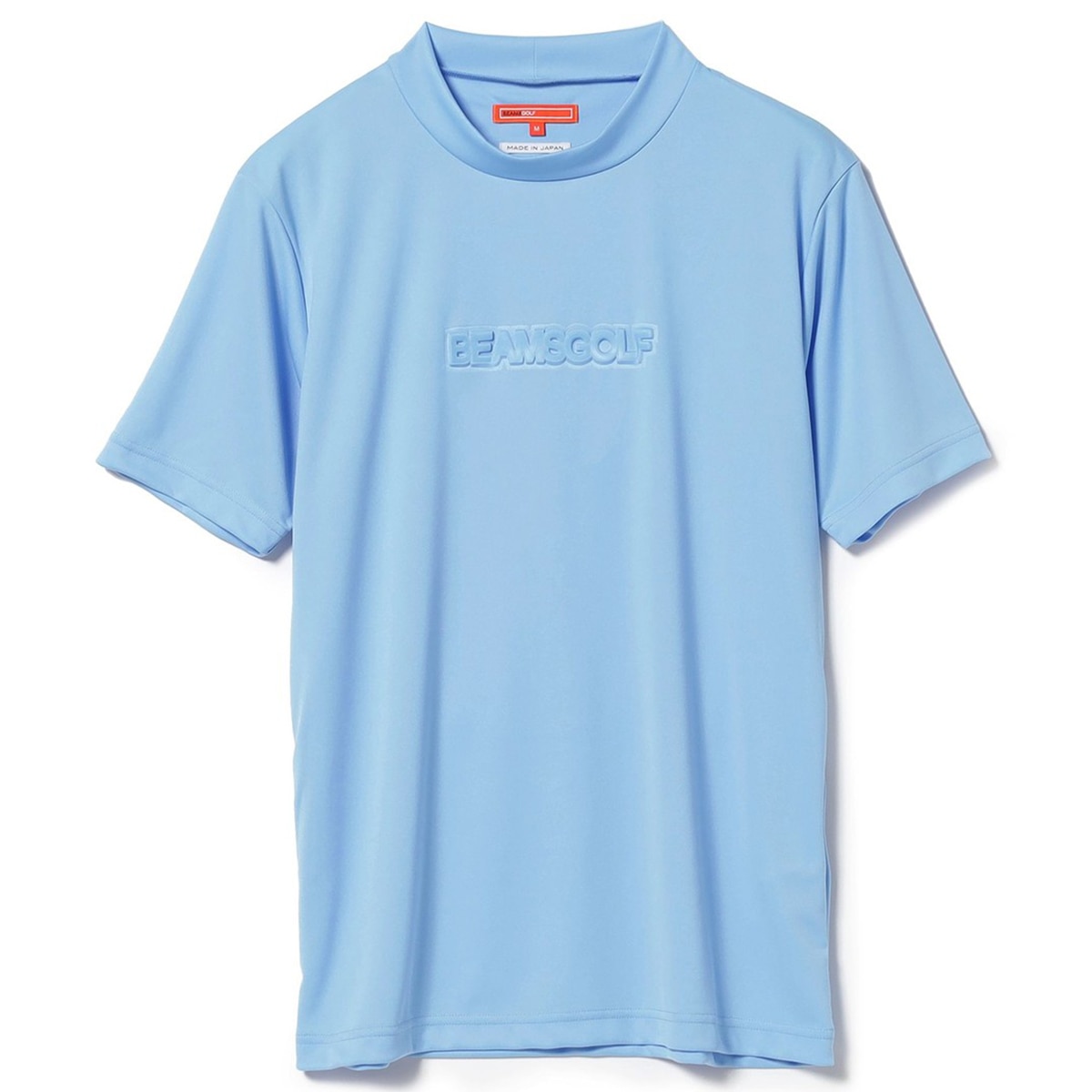 BEAMS GOLF ORANGE LABEL エンボスロゴ モックネックシャツ(半袖シャツ