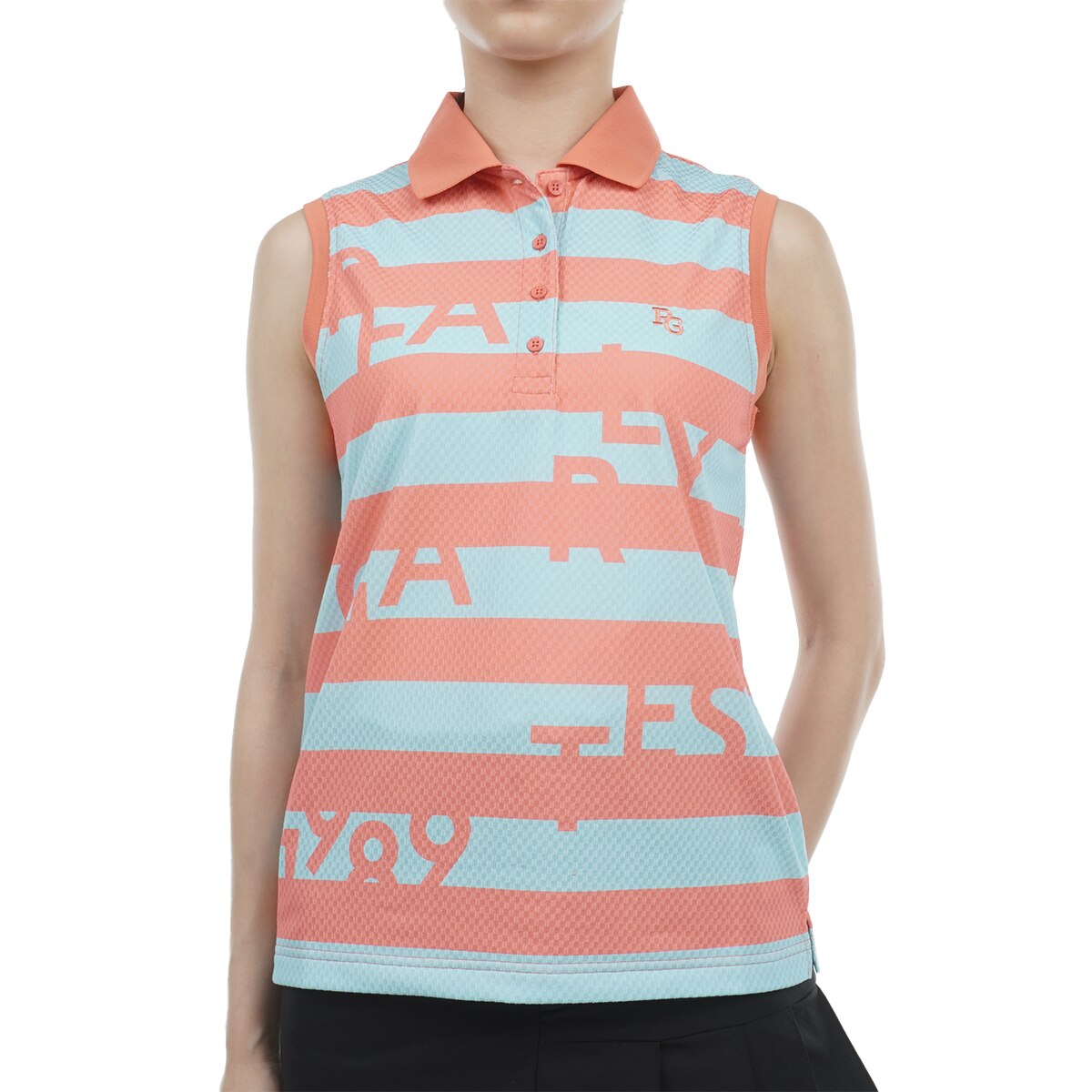 パーリーゲイツ トライクールサッカーチェック ストレッチポロシャツ