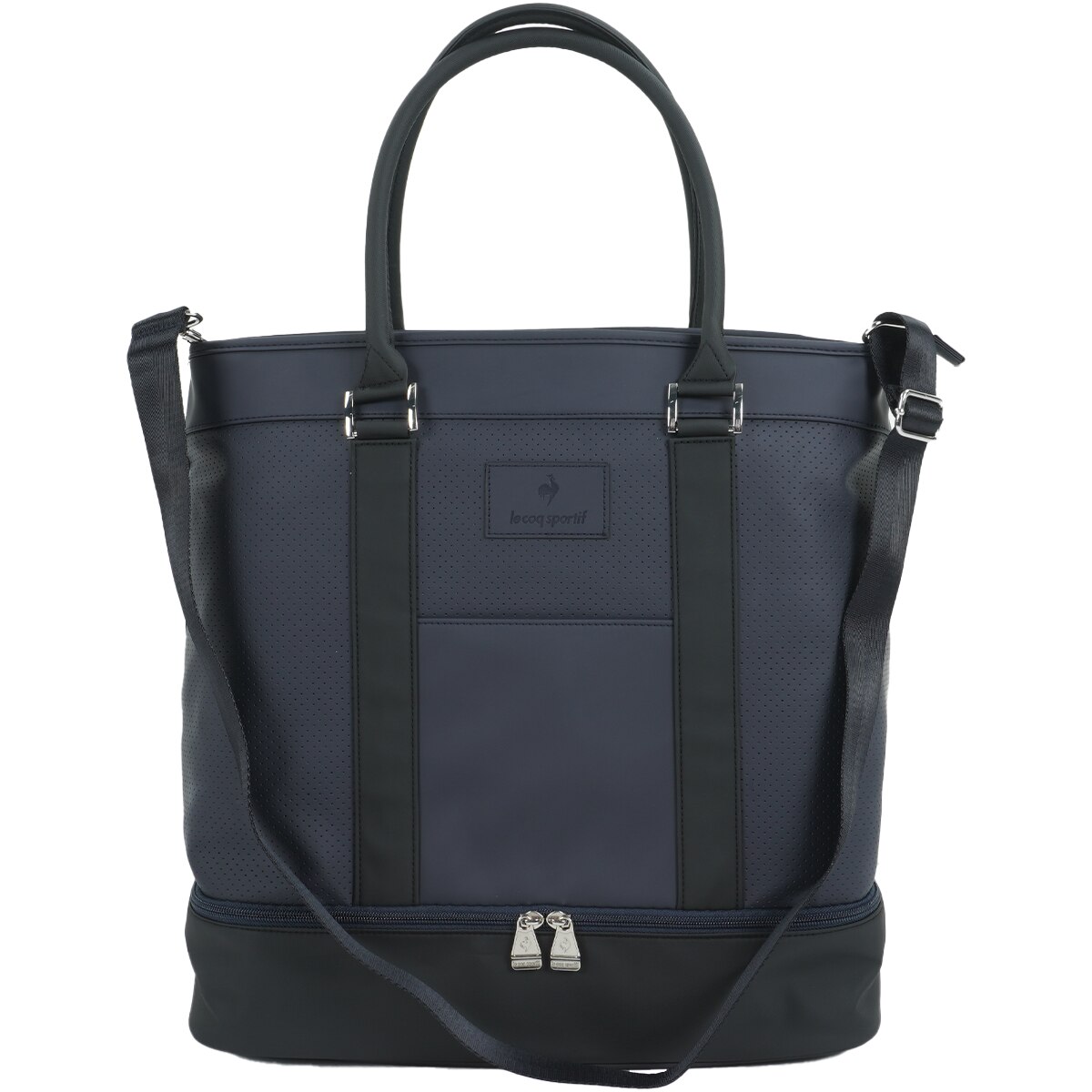 セール・アウトレット】二層式 ショルダー付き トート型ボストン